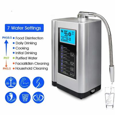 Macchina ionizzatrice di acqua ad idrogeno professionale con schermo LCD da 3,5 pollici 1-4L/minato di portata e 150W di potenza per uso domestico e commerciale